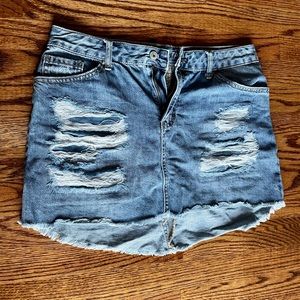 Vanilla Star Jean Skirt